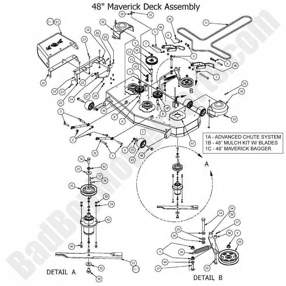 2017 Maverick - 48" Deck Assembly